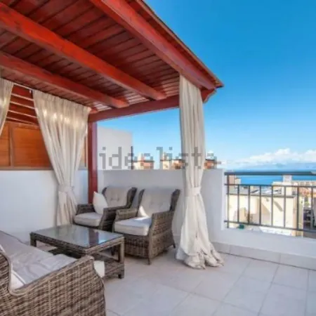 Two Bedroom Duplex With Pool And Ocean View In Costa Adeje كالاو سالفاجي